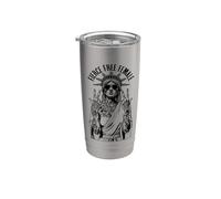 Estatua de la Libertad Feminista Tatuada Tatuada Feminista Feroz Libre Vaso térmico de acero inoxidable de doble pared