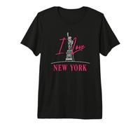 Estatua de la Libertad I Love New York La Gran Manzana Empire State Camiseta Premium