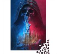 Estatua de la Libertad Puzzles Adultos 1000 Piezas EduGatoional Game Juego De Rompecabezas para Decoración del Hogar Cumpleaños Stress Relief Toy 1000pcs (75x50cm)