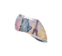 Estatua de la Libertad y la Torre Eiffel: Collage Art Golf Club Head Cover Cool Stylish Iron Headcover se adapta a la mayoría de los palos