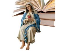 Estatua de la Madre María - Decoración Religiosa de Escultura Sagrada Pintada a Mano, Escultura de Nuestra Señora Virgen María | para el hogar, Escritorio, estantería, Mantel, de TV, Esquina de