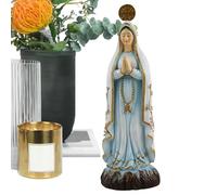 Estatua de la Madre María pequeña, decoración de figura de resina, escultura cristiana pequeña, para mamá, abuela, hogar, mesa, escritorio, estante de iglesia