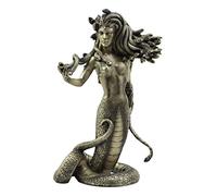 Estatua de la mitología Griega de Ebros, el Hechizo Seductor de Medusa, 20 cm de Alto, tentación de la Diosa demoníaca Medusa Gorgonic Sister