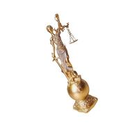 Estatua de la mujer de la ley ciega de las resinas de la escultura de los jueces romanos griegos con la estatuilla de la equidad de la escala para la decoración del hogar Estatua de la señora de los