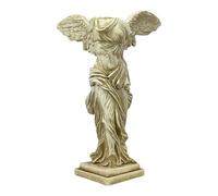 Estatua de la Victoria de Samotracia con alas - Escultura de diosa griega hecha a mano | Reproducción de yeso duro de 15.75 pulgadas - Fabricado en Grecia