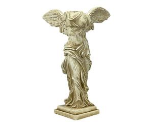 Estatua de la Victoria de Samotracia con alas - Escultura de diosa griega hecha a mano | Reproducción de yeso duro de 15.75 pulgadas - Fabricado en Grecia