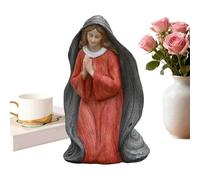Estatua de la Virgen María,Escultura Decorativa para Escritorio,Figurita Cristiana Decorativa | para Estantería, Ventana, Vitrina, Tocador, Mesita de Noche, Estudio, Dormitorio, Salón, Hogar, Oficina