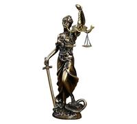 Estatua de Lady Justice | Elegante figura de resina de la de la justicia | Decoración de mesa de resina de dama de la justicia | Decoración de mitología griega para abogados, funcionarios