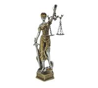 Estatua de Lady Justice, escultura de Lady Justice de 7.28 pulgadas, figura de Justitia, escultura de bronce, adorno de diosa de la justicia y equidad, estatua de dama de la justicia, estatua de la