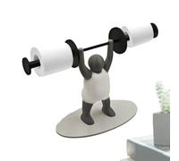 Estatua De Levantamiento De Pesas del Soporte De Papel Higiénico - Soporte De Rollo para El Culturista | Dispensador De Tejido Humorístico Imprimido En 3D-Soporte De Adorno Único para Cocina Y Baño
