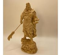 Estatua de Madera del Dios de la Guerra, Escultura de Madera Hecha a Mano, decoración Vintage, Adorno para Sala de Estar.