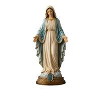 Estatua De María - 20,3 cm Resina Decoración Católica Para Habitación - Estatuas Católicas Figurita De Jesús - Para Hogar Salón Oficina Mesa Escritorio Estante Jardín Patio Exterior Regalo Inauguració