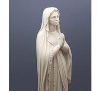 Estatua de mármol fundido griego de Nuestra Señora Santísima Virgen María, 15.75 pulgadas