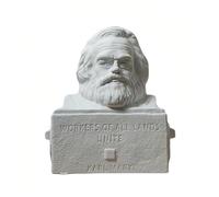 Estatua de Marx Bust Karl Marx Escultura Filósofo Alemán Socialista Yeso Figura de Marx, decoración moderna para el hogar y colección, práctica de bocetos, arte DIY