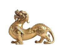 Estatua de Mesa de Feng Shui Luxury Copper Fortune Decoraciones Chinas de la Sala de Estar de la Sala de Estar de la Sala de Estar Apertura COLECCIÓN DE REFECTORES DE REFECTORES DE LA CASA (Color: