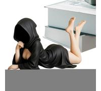 Estatua De Mujer Enmascarada - De Escritorio De Resina Para Dama | Figura Femenina Misteriosa, Decoración Del Hogar Para Escritorio, Estante, Chimenea, Mesa De Entrada, Escultura Artística De M