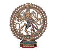 Estatua de Nataraja danzante de latón, Escultura de Nataraja del Señor Shiva, Adornos Retro, decoración para jardín y Sala de Estar.