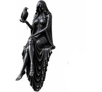 Estatua de niñera, Figura Lady Reaper con Capucha,niñera estantería Academia Oscura,decoración Escritorio macabra, Regalo de decoración de habitación Brujas para Amantes Literatura