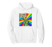 Estatua de No Kings In America Liberty Rainbow Pop Art LGBTQ Sudadera con Capucha