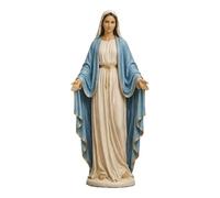 Estatua de Nuestra Señora de Gracia, figura de Virgen María de 15 cm de alto para altar, estatuas de madre bendecida pintadas a mano, regalos religiosos para mujeres