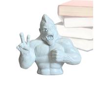 Estatua de orangután, estatua de resina orangután, Estatua de juguete, Estatua de juguete, Estatua de oficina, Decoración del personaje animal, figura de resina para la familia, adolescencia