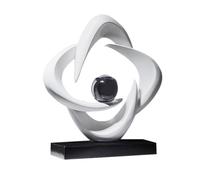 Estatua de Origami de Resina con Ondas Doradas, decoración Abstracta Moderna para el hogar, resalta el Estilo Abstracto, Escritorio de Oficina, Mesa de Tallado, Dormitorio Familiar, Sala de Estar, ja