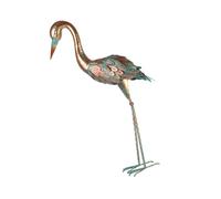 Estatua de pájaro de hierro hecha a mano con estilos antiguos para festivales, fiestas, pasillos, decoración, fácil instalación, resistente a la intemperie, adornos de césped de hierro