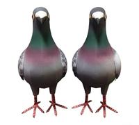 Estatua de paloma de espuma hecha a mano para entornos residenciales y de oficina con coloración natural y forma (B)