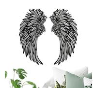 Estatua de pared con alas de ángel para decoración moderna y elegante