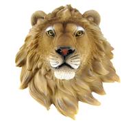 Estatua de pared con cabeza de le n africano, mini busto de 9,5 pulgadas.