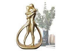 Estatua de pareja | Estatua de los amantes de Kissi, moderna y romántica estatua de resina, decoración de boda, compromiso, día de San Valentín