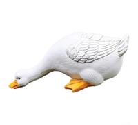 Estatua de pato de resina diseñada para uso al aire libre en patios, jardines y estanques con tamaño compacto y aspecto realista para varios entornos al aire libre (#1)