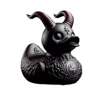 Estatua de Pato, Patos de Coche para salpicadero | Pato gótico Punk de la Roca de la Muerte de Satanás, Ornamento del Pato del Diablo,Decoración Interior del Coche, Coleccionable, decoración