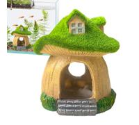 Estatua de peces genérica | Under Water Sculpture Fish Tank Mushroom House | Fish Tank Mushroom House Decor for Christmas Housewarming Birthday Living Room Bedroom Restaurant Apartment