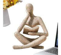 Estatua de Pensador Abstracto, Escultura de Hombre de Pensamiento estético, Figura de Resina Moderna, de Arte de Resina Resistente, Acento de decoración del hogar, exhibición de Mesa de Estante