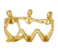 Estatua de pensador BMLCGJ, decoracin dorada, escultura de arte abstracto, figuras coleccionables de resina dorada para el hogar, sala de estar,