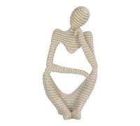 Estatua de pensador de piedra arenisca de resina, escultura abstracta para decoraci?n de hotel, hogar, oficina, biblioteca, escritorio, 9,82 pulgadas
