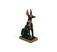 Estatua de perro Anubis egipcio sentado en color dorado y negro de Pacific Giftware PTC