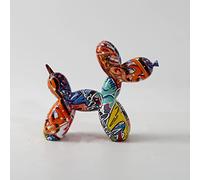 Estatua De Perro, Globo De Grafiti, Artesanía Creativa De Resina Para Perro, Decoración Del Hogar, Gabinete De Vino, Decoración De Oficina, Regalo,REAL ACADEMIA DE BELLAS ARTES,22.5X8.5X18CM