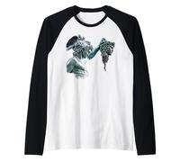 Estatua de Perseo y Medusa Camiseta Manga Raglan