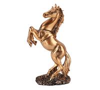 Estatua de Pie de Caballo, Escultura de Caballo de Estilo Europeo de Resina, Decoración de Escritorio para el Hogar, Accesorios de Fotografía(bs-021 color cobre)