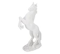 Estatua de Pie de Caballo, Escultura de Caballo de Estilo Europeo de Resina, Decoración de Escritorio para el Hogar, Accesorios de Fotografía(bs-020 blanco)