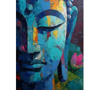 Estatua de piedra Zen 5D Kit Diamond Painting Cuadrado, Pintura de Diamantes Cuadrada, Completo Taladro Dibujo Manualidades, Adultos Niños Divertido Art Bricolaje, Decoración Hogar 60x80cm H-70