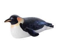 Estatua de Pingüino Flotante Decoración de Estanque Figura Animal Artesanía Creativa Ornamento de Resina para Colección Adecuado para Jardín Estanque
