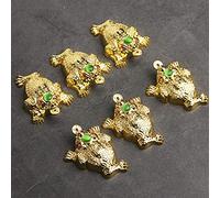 Estatua de Rana de Dinero, 6 Piezas de esculturas de Matriz de la Suerte de Rana de Dinero, Adornos Que atraen Riqueza y Buena Suerte