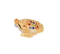 Estatua de rana de dinero de color dorado Feng Shui de tres patas de sapo de riqueza, figura dorada de buena suerte, rana de la fortuna, regalo para decoración del hogar y la oficina