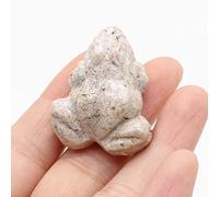 Estatua de rana, piedras naturales, adorno de habitación, figura tallada a mano, ópalo de cuarzo rosa, cristales de ágata, decoración del hogar, piedra de imagen
