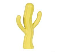 Estatua de resina contemporánea suculenta moderna decoración de oficina en casa figura de arte abstracto verde 18 cm (amarillo)