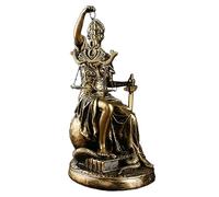 Estatua de resina de justicia - Diseño de asiento de figura de justicia de dama ciega, símbolo de la ley | Figura decorativa de abogado para estante de escritorio sala de estar oficina decoración de