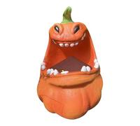 Estatua de resina de monstruo de calabaza de Halloween, caja de almacenamiento de calabaza, decoración de estatua de calabaza de Halloween, caja de dulces, accesorios para suministros de fiesta
